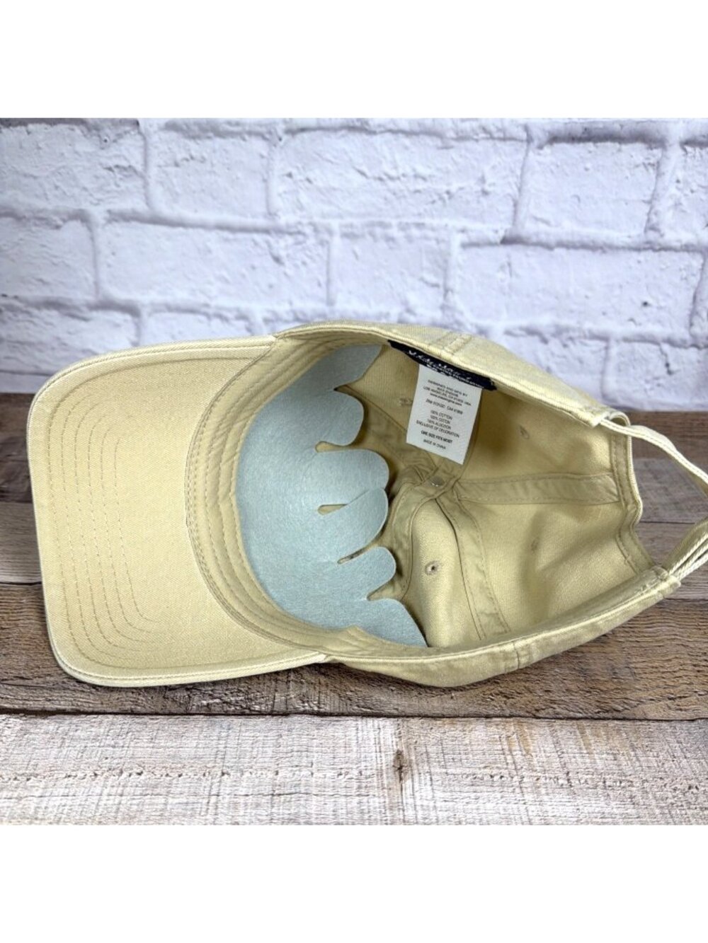 Keith Haring Dancing Figures Adjustable Baseball Cap Khaki Tan Dad Hat Cotton - Picture 9 of 12